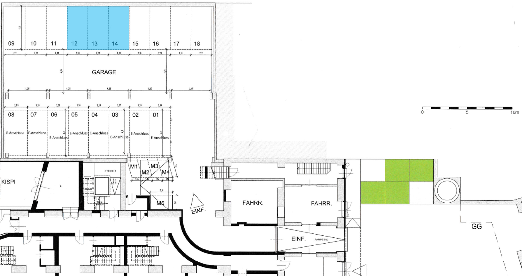 Vermietung Garagenstellplätze 3. Bezirk nahe Wien Mitte